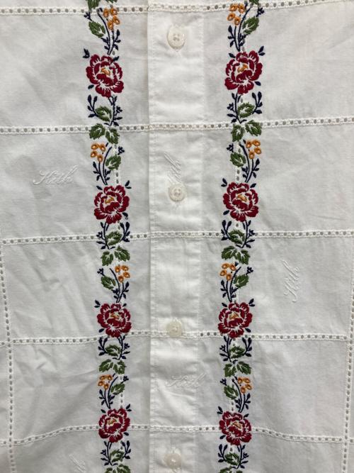 KITH（キス）KITH (キス) カットワークシャツ ホワイト サイズ:Lの古着・服飾アイテム