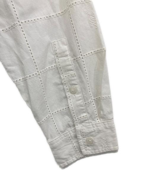 KITH（キス）KITH (キス) カットワークシャツ ホワイト サイズ:Lの古着・服飾アイテム