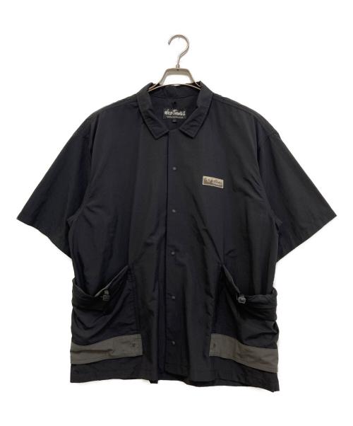 WILD THINGS（ワイルドシングス）WILD THINGS (ワイルドシングス) SUPPLEX POUCH SHIRT ブラック サイズ:Ｌの古着・服飾アイテム