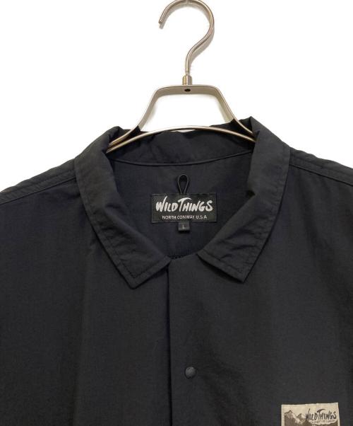 WILD THINGS（ワイルドシングス）WILD THINGS (ワイルドシングス) SUPPLEX POUCH SHIRT ブラック サイズ:Ｌの古着・服飾アイテム