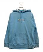 SUPREMEシュプリーム）の古着「バンダナボックスロゴパーカー」｜ブルー