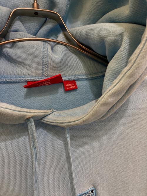 SUPREME（シュプリーム）SUPREME (シュプリーム) バンダナボックスロゴパーカー ブルー サイズ:LARGEの古着・服飾アイテム