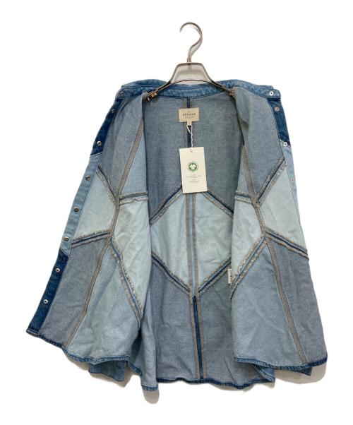 SEZANE（セザンヌ）SEZANE (セザンヌ) Marzia PATCHWORK DENIM インディゴ サイズ:38 未使用品の古着・服飾アイテム