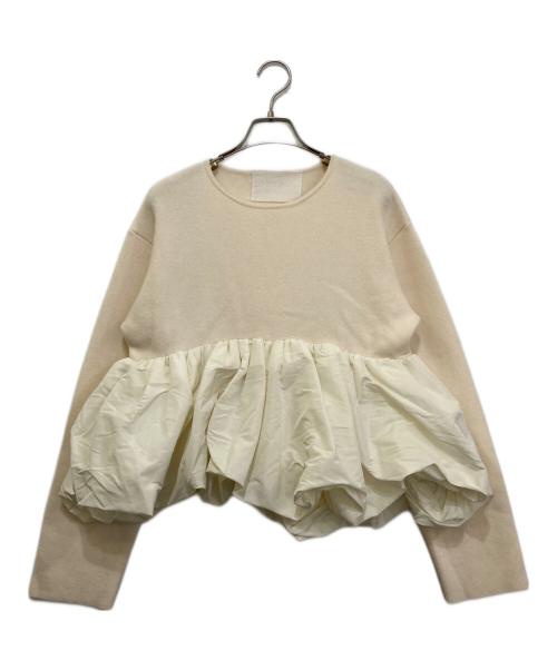 MYLAN（マイラン）MYLAN (マイラン) 切替ニット アイボリー サイズ:Freeの古着・服飾アイテム
