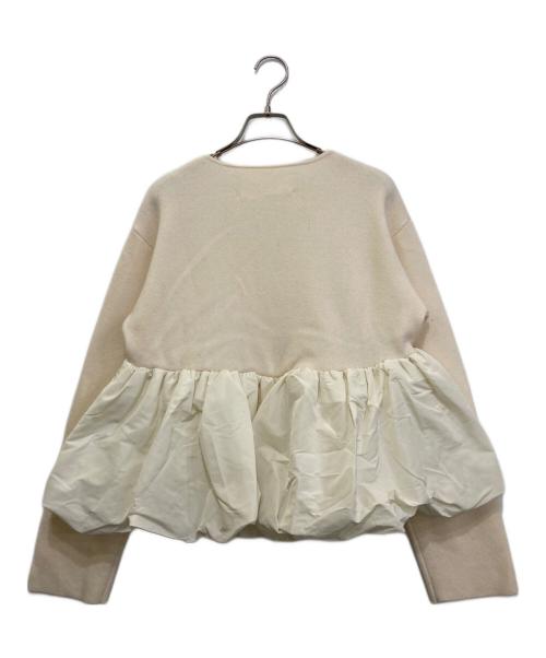 MYLAN（マイラン）MYLAN (マイラン) 切替ニット アイボリー サイズ:Freeの古着・服飾アイテム