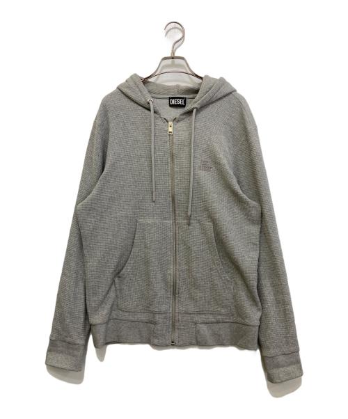DIESEL（ディーゼル）DIESEL (ディーゼル) S-ELECTRUM サーマルジップパーカー グレー サイズ:Lの古着・服飾アイテム