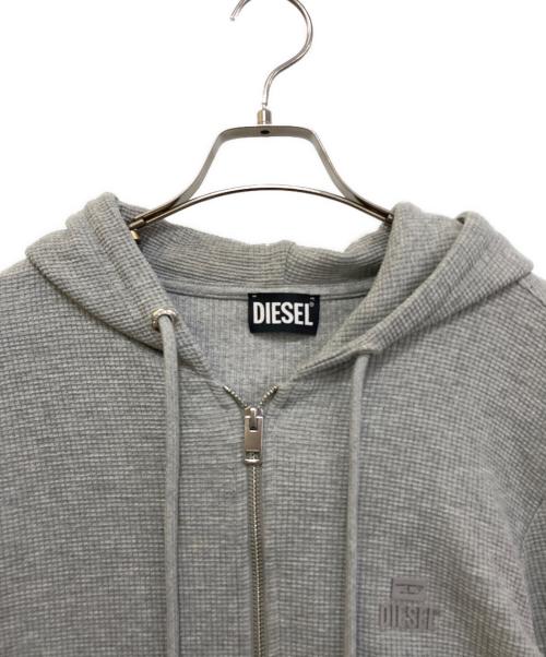 DIESEL（ディーゼル）DIESEL (ディーゼル) S-ELECTRUM サーマルジップパーカー グレー サイズ:Lの古着・服飾アイテム