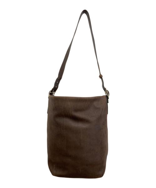 COACH（コーチ）COACH (コーチ) レザーショルダーバッグ　9151 ブラウンの古着・服飾アイテム