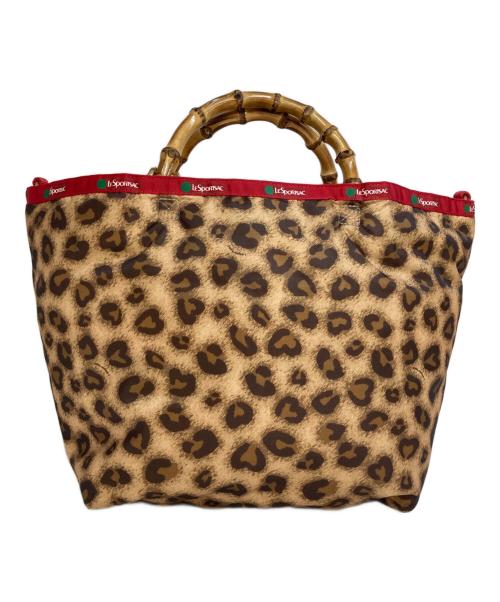 LeSportsac（レスポートサック）LeSportsac (レスポートサック) バンブーハンドルババッグ ブラウンの古着・服飾アイテム