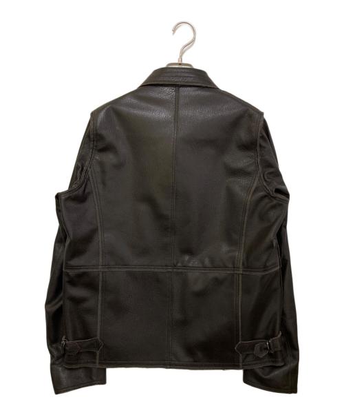 TOMORROW LAND PILGRIM（トゥモローランド ピルグリム）TOMORROW LAND PILGRIM (トゥモローランド ピルグリム) ゴートレザー ライダースジャケット　61-08-44-08502 ブラウン サイズ:Sの古着・服飾アイテム