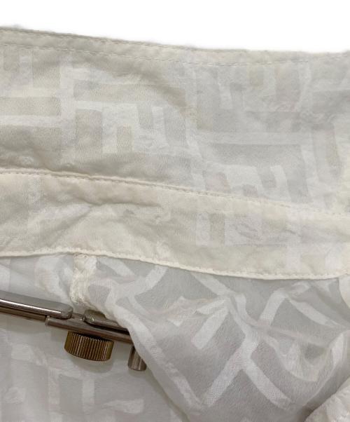 FENDI（フェンディ）FENDI (フェンディ) ズッカ柄ノースリーブシャツ ホワイト サイズ:実寸参照の古着・服飾アイテム