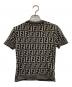 FENDI (フェンディ) ズッカ柄ショートスリーブニット ブラウン サイズ:実寸参照：15000円