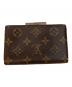 LOUIS VUITTON (ルイ ヴィトン) がま口財布 ブラウン：15000円