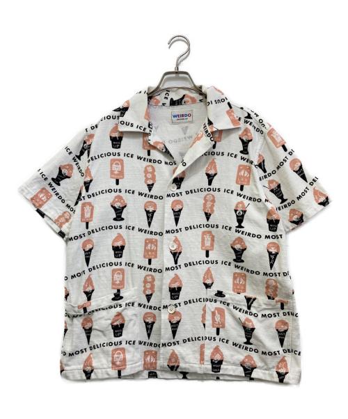 WEIRDO（ウィアード）WEIRDO (ウィアード) ICE MANIA - S/S SHIRTS ホワイト サイズ:Lの古着・服飾アイテム