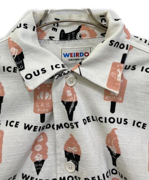 WEIRDO（ウィアード）WEIRDO (ウィアード) ICE MANIA - S/S SHIRTS ホワイト サイズ:Lの古着・服飾アイテム