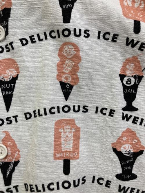WEIRDO（ウィアード）WEIRDO (ウィアード) ICE MANIA - S/S SHIRTS ホワイト サイズ:Lの古着・服飾アイテム