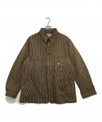 SUGAR CANEシュガーケーン）の古着「FICTION ROMANCE 11oz. BROWN LIBERTY STRIPE WORK COAT」｜イエロー×ブラック