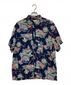 Sun Surfサンサーフ）の古着「レーヨンアロハシャツ」｜ネイビー