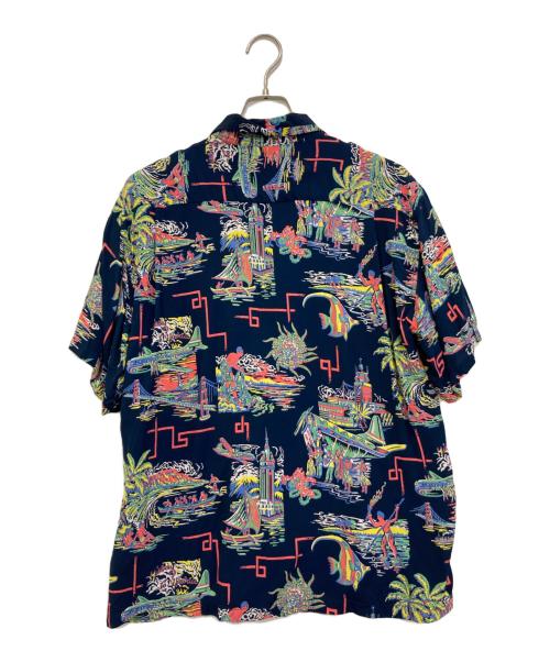 Sun Surf（サンサーフ）Sun Surf (サンサーフ) レーヨンアロハシャツ ネイビー サイズ:Lの古着・服飾アイテム