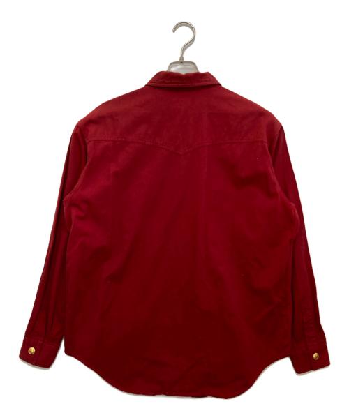 GUCCI（グッチ）GUCCI (グッチ) 金釦シャツ レッド サイズ:44の古着・服飾アイテム
