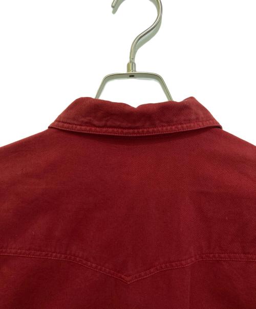 GUCCI（グッチ）GUCCI (グッチ) 金釦シャツ レッド サイズ:44の古着・服飾アイテム