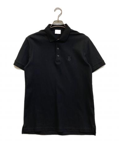 caprice ポロシャツ 半袖 バーバリーチェックカラー (バーバリー) BURBERRY ポロシャツ ブラック 　BURBERRY トップス