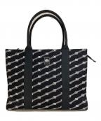 BALENCIAGAバレンシアガ）の古着「BBモノグラム トレードトートバッグ　621826.1090」｜ブラック