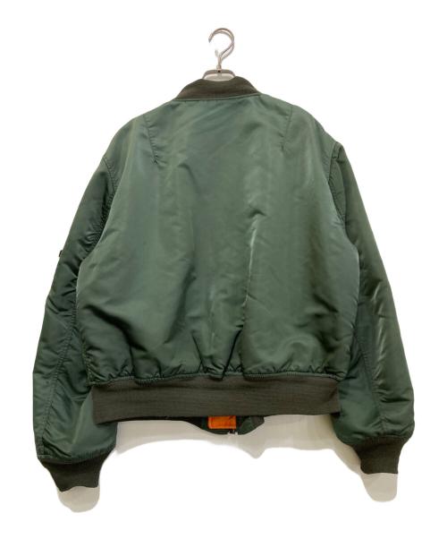 ALPHA（アルファ）ALPHA (アルファ) MA-1ジャケット オリーブ サイズ:XLの古着・服飾アイテム
