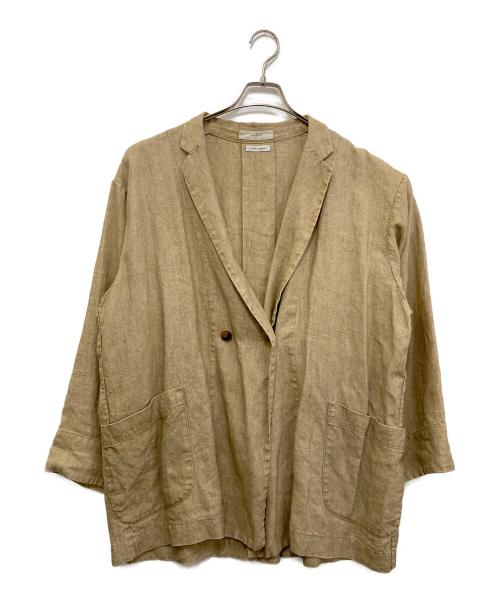 ARGUE（アーギュ）ARGUE (アーギュ) リネンテーラードジャケット ベージュ サイズ:Freeの古着・服飾アイテム