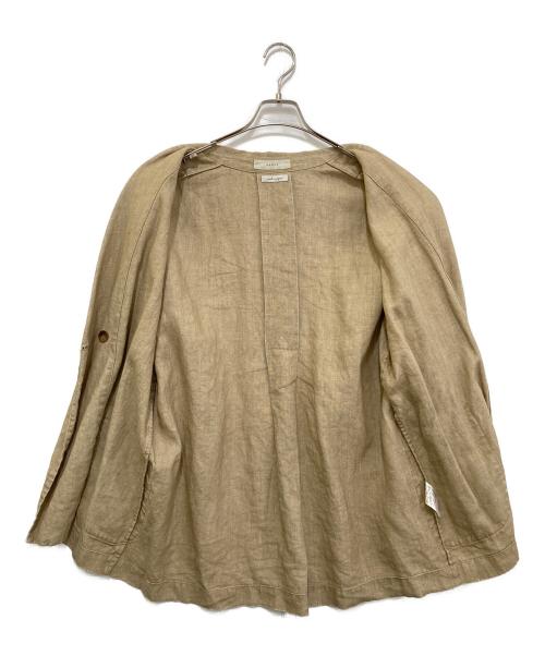ARGUE（アーギュ）ARGUE (アーギュ) リネンテーラードジャケット ベージュ サイズ:Freeの古着・服飾アイテム