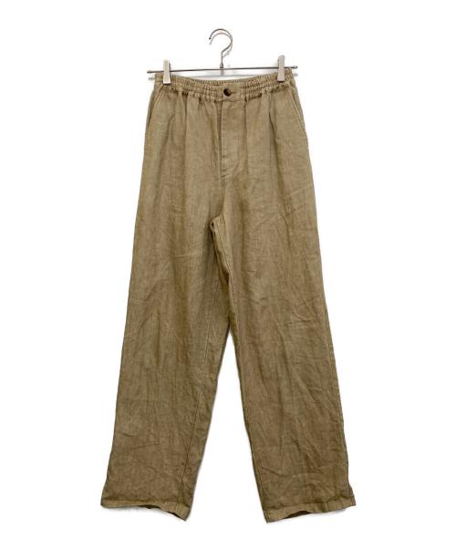 ARGUE（アーギュ）ARGUE (アーギュ) ANTIQUE DUSTY DYE LINEN PANTS ベージュ サイズ:FREEの古着・服飾アイテム