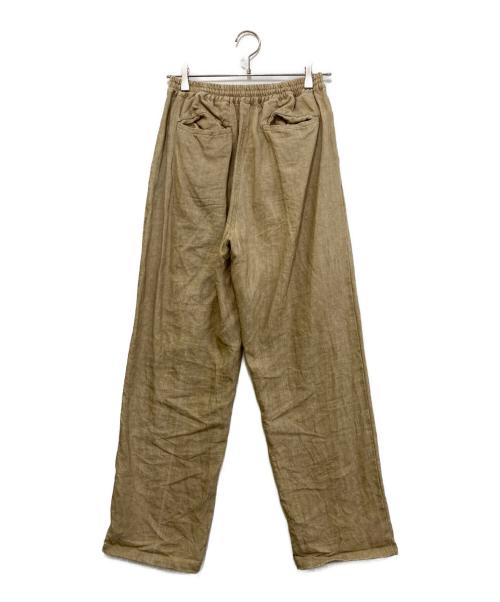 ARGUE（アーギュ）ARGUE (アーギュ) ANTIQUE DUSTY DYE LINEN PANTS ベージュ サイズ:FREEの古着・服飾アイテム