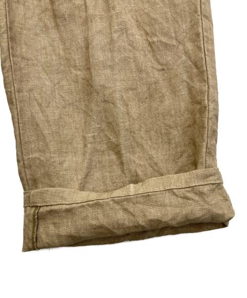 ARGUE（アーギュ）ARGUE (アーギュ) ANTIQUE DUSTY DYE LINEN PANTS ベージュ サイズ:FREEの古着・服飾アイテム