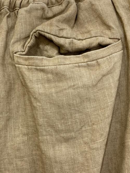 ARGUE（アーギュ）ARGUE (アーギュ) ANTIQUE DUSTY DYE LINEN PANTS ベージュ サイズ:FREEの古着・服飾アイテム