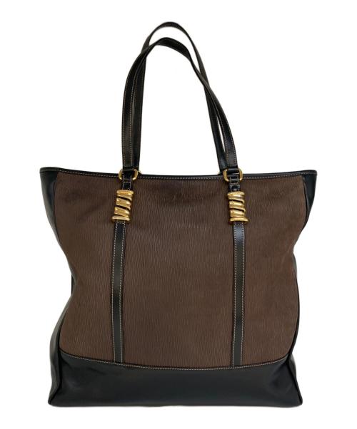 LOEWE（ロエベ）LOEWE (ロエベ) ベラスケストートバッグ ブラウンの古着・服飾アイテム