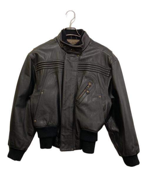 KADOYA（カドヤ）KADOYA (カドヤ) AERO NEXUSレザージャケット ブラック サイズ:46の古着・服飾アイテム