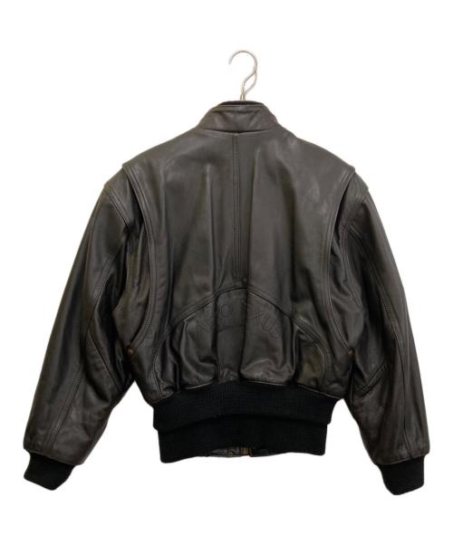KADOYA（カドヤ）KADOYA (カドヤ) AERO NEXUSレザージャケット ブラック サイズ:46の古着・服飾アイテム