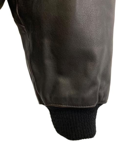 KADOYA（カドヤ）KADOYA (カドヤ) AERO NEXUSレザージャケット ブラック サイズ:46の古着・服飾アイテム