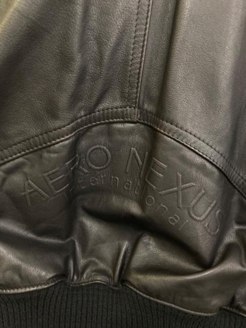 KADOYA（カドヤ）KADOYA (カドヤ) AERO NEXUSレザージャケット ブラック サイズ:46の古着・服飾アイテム
