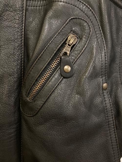 KADOYA（カドヤ）KADOYA (カドヤ) AERO NEXUSレザージャケット ブラック サイズ:46の古着・服飾アイテム