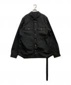 RICK OWENS DRKSHDWリックオウエンス ダークシャドウ）の古着「WOVENOUTER SHIRTS　DU02B4755-TW」｜ブラック
