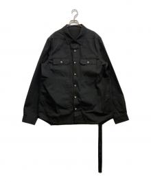 RICK OWENS DRKSHDW（リックオウエンス ダークシャドウ）の古着「WOVE NOUTER SHIRTS　DU02B4755-TW」｜ブラック