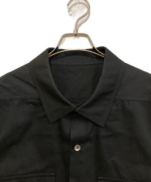 RICK OWENS DRKSHDW（リックオウエンス ダークシャドウ）RICK OWENS DRKSHDW (リックオウエンス ダークシャドウ) WOVE NOUTER SHIRTS　DU02B4755-TW ブラック サイズ:Lの古着・服飾アイテム
