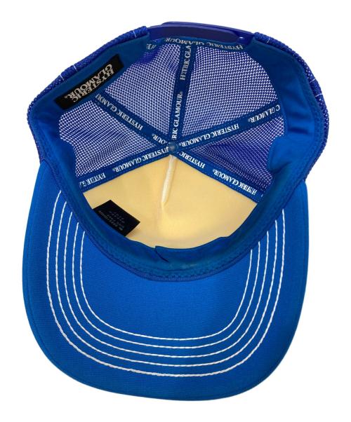 Hysteric Glamour（ヒステリックグラマー）Hysteric Glamour (ヒステリックグラマー) Speedster Mesh Cap　02221QH05 ブルーの古着・服飾アイテム