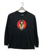 HOOK-UPSフックアップス）の古着「barrel of a gun L/S T-shirt」｜ブラック