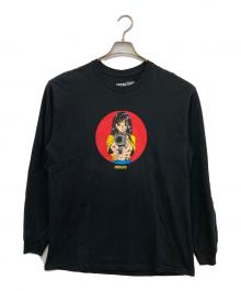 HOOK-UPS（フックアップス）の古着「barrel of a gun L/S T-shirt」｜ブラック