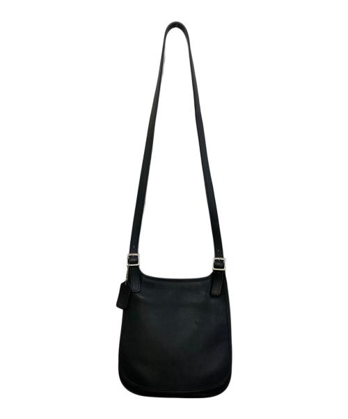 COACH（コーチ）COACH (コーチ) レザーショルダーバッグ ブラックの古着・服飾アイテム