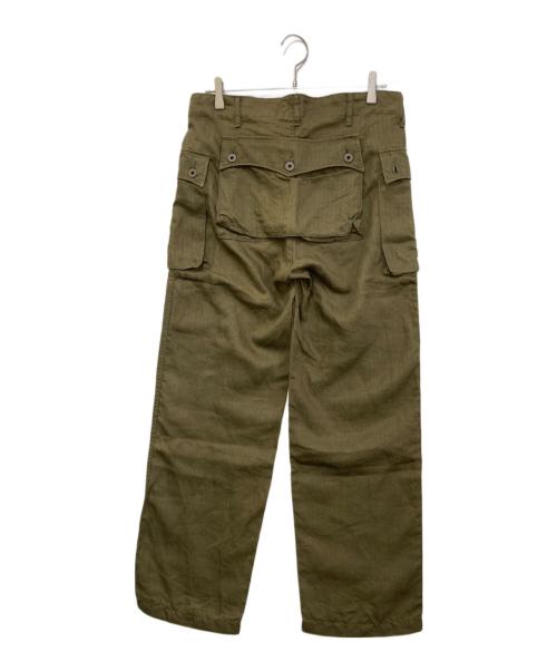 The Stevenson Overall Co.（スティーブンソン オーバーオールズ）The Stevenson Overall Co. (スティーブンソン オーバーオールズ) リネンモンキーパンツ グリーン サイズ:30の古着・服飾アイテム