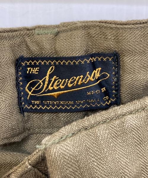 The Stevenson Overall Co.（スティーブンソン オーバーオールズ）The Stevenson Overall Co. (スティーブンソン オーバーオールズ) リネンモンキーパンツ グリーン サイズ:30の古着・服飾アイテム