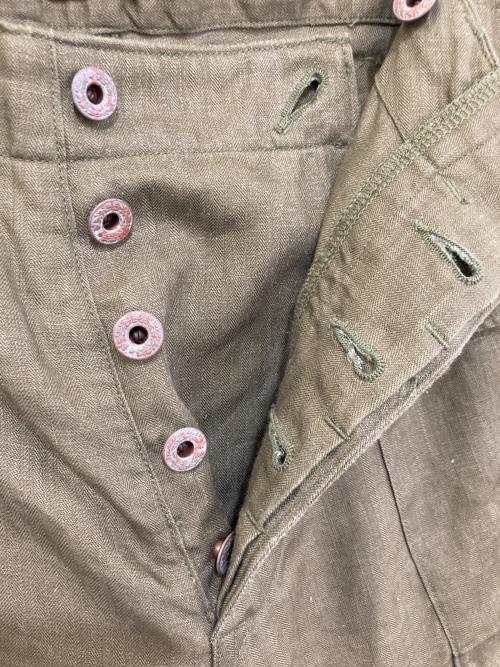 The Stevenson Overall Co.（スティーブンソン オーバーオールズ）The Stevenson Overall Co. (スティーブンソン オーバーオールズ) リネンモンキーパンツ グリーン サイズ:30の古着・服飾アイテム